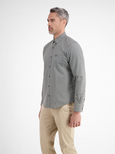 Langarmhemd mit grafischem Muster - LERROS