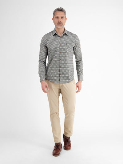 Langarmhemd mit grafischem Muster - LERROS