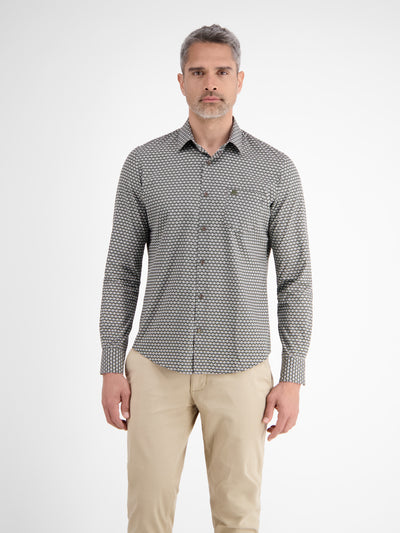 Langarmhemd mit grafischem Muster - LERROS