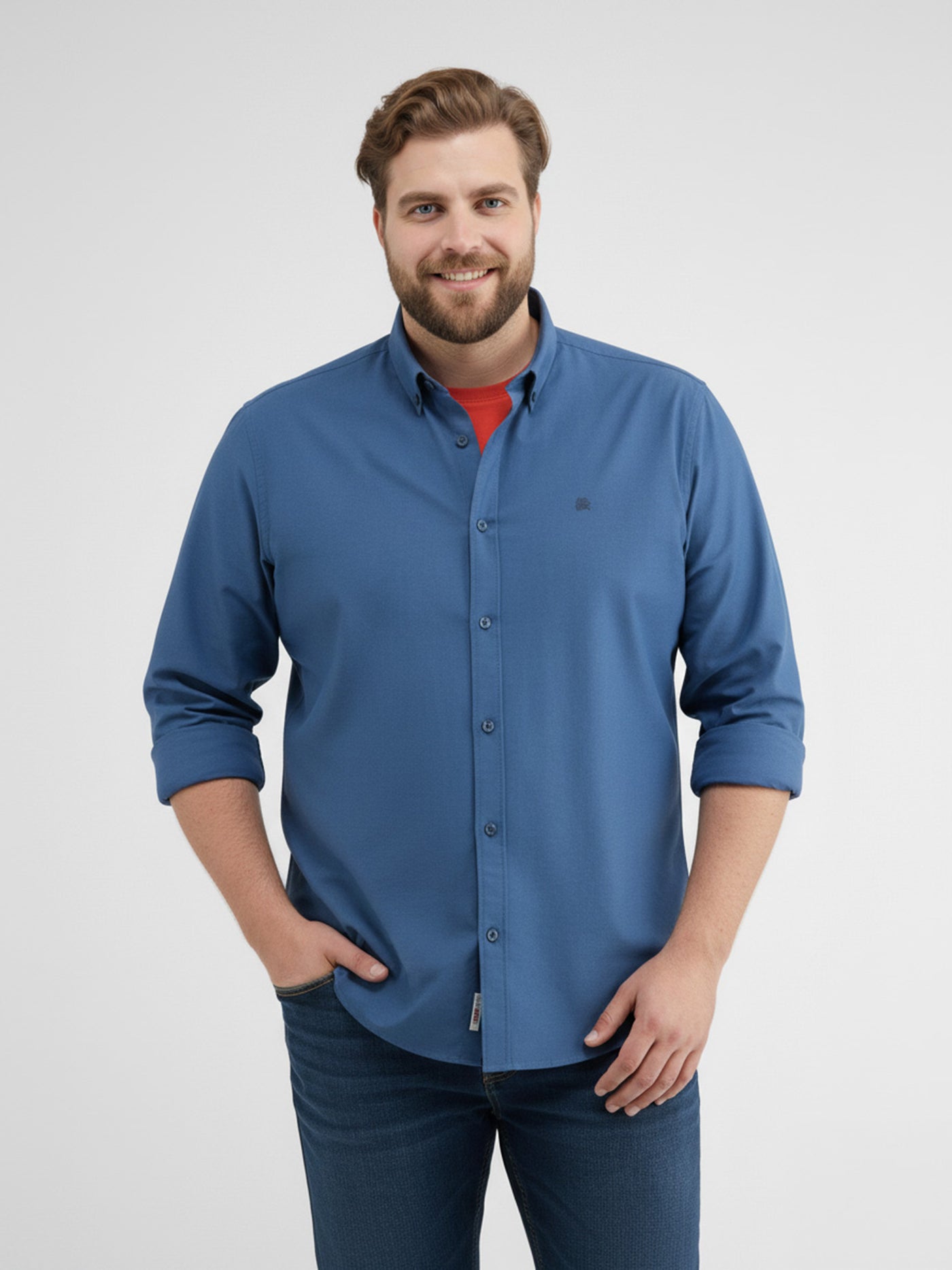 Oxfordhemd in Übergrössen - Langarmhemd