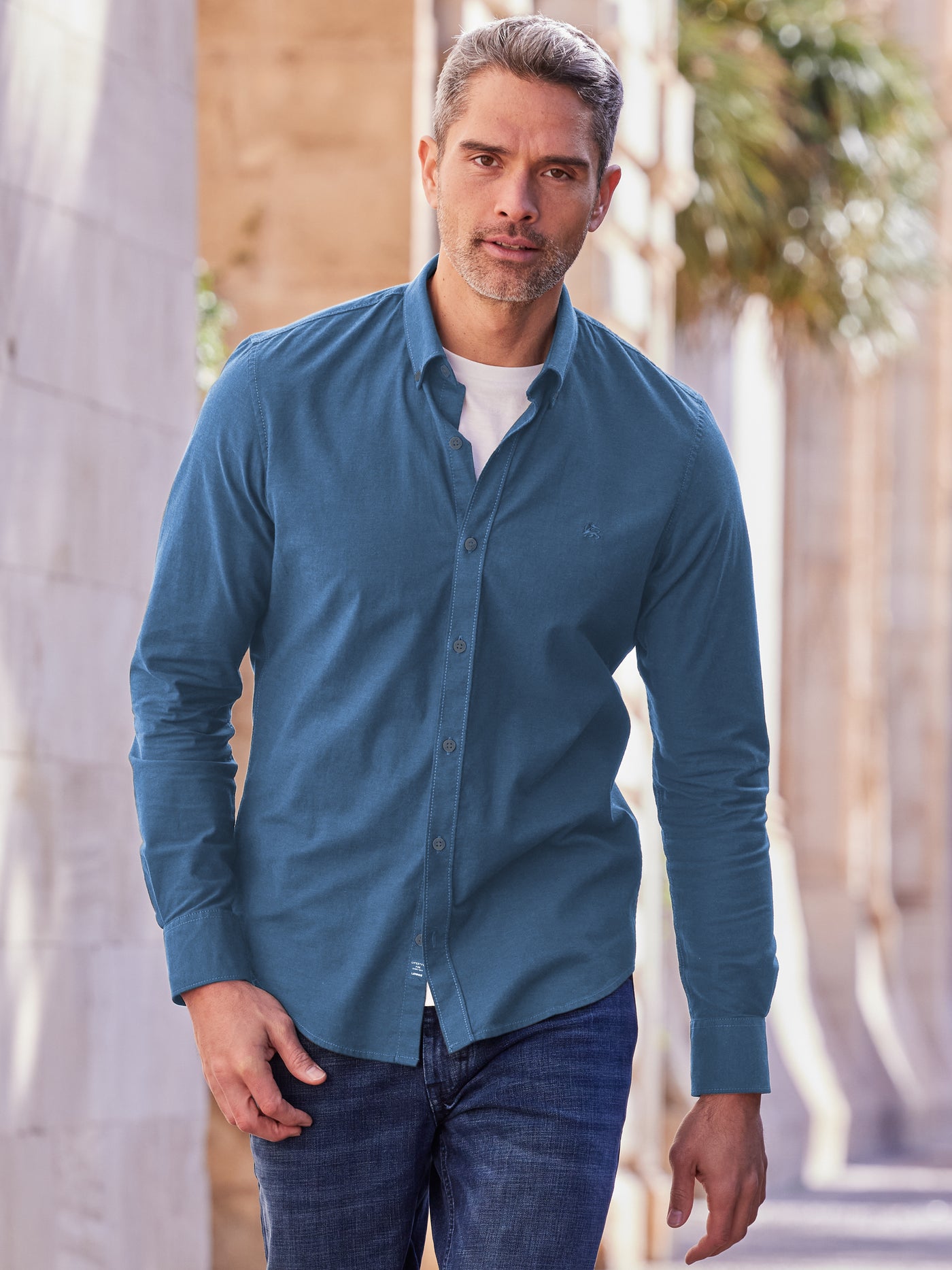 Oxfordhemd mit Stretchanteil - LERROS