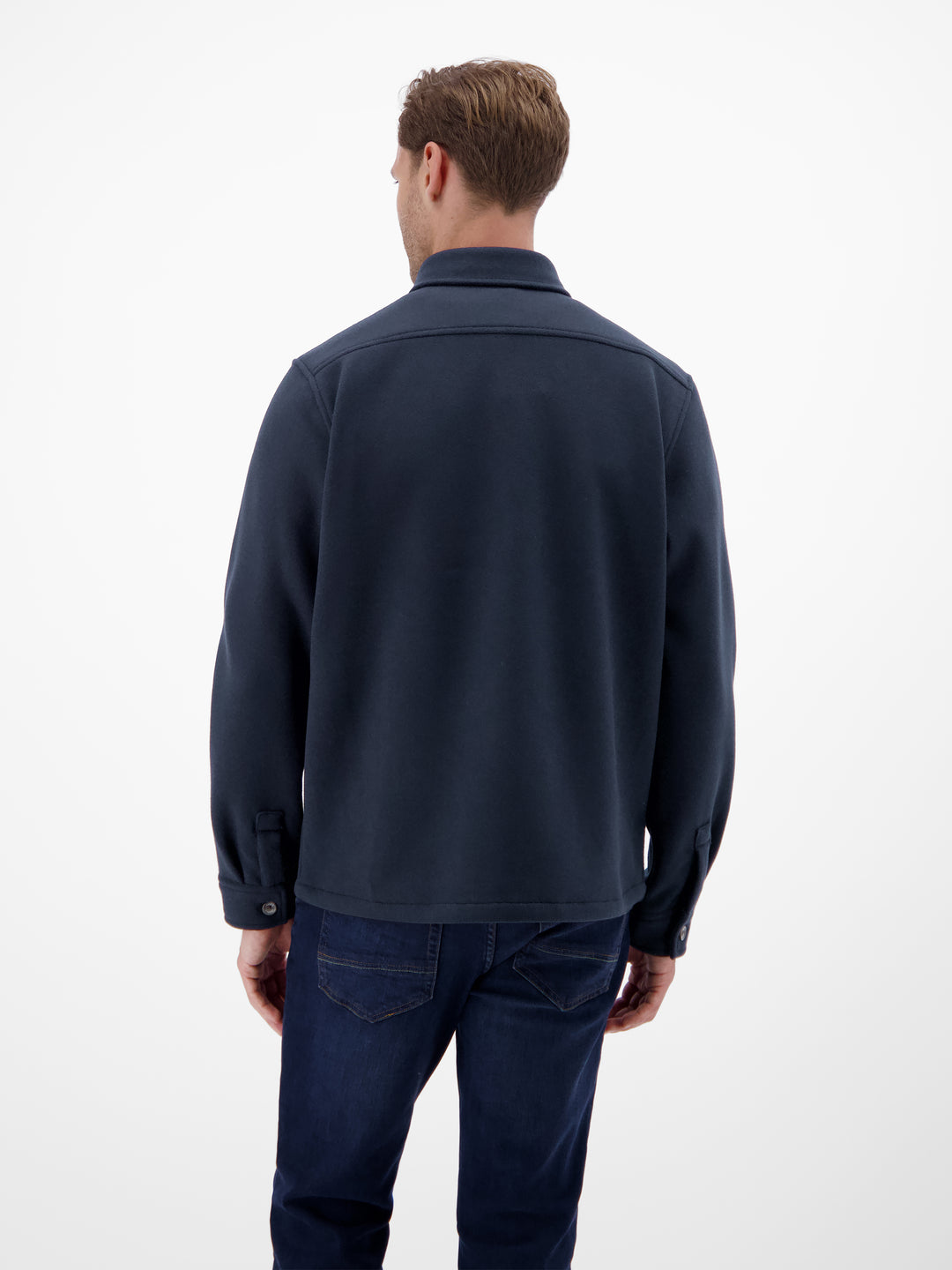 Urban-style shirt jacket in a wool look – LERROS