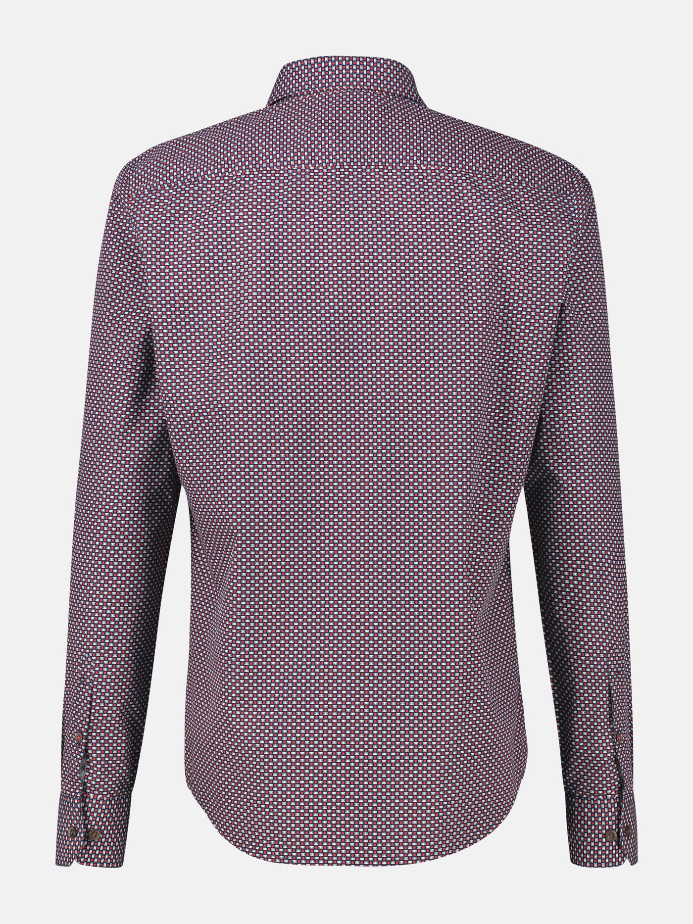 Herrenhemd mit Haifischkragen, dezent gemustert - LERROS