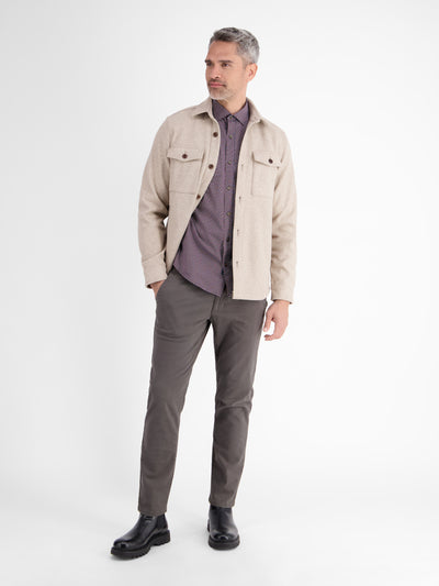 Herrenhemd mit Haifischkragen, dezent gemustert - LERROS