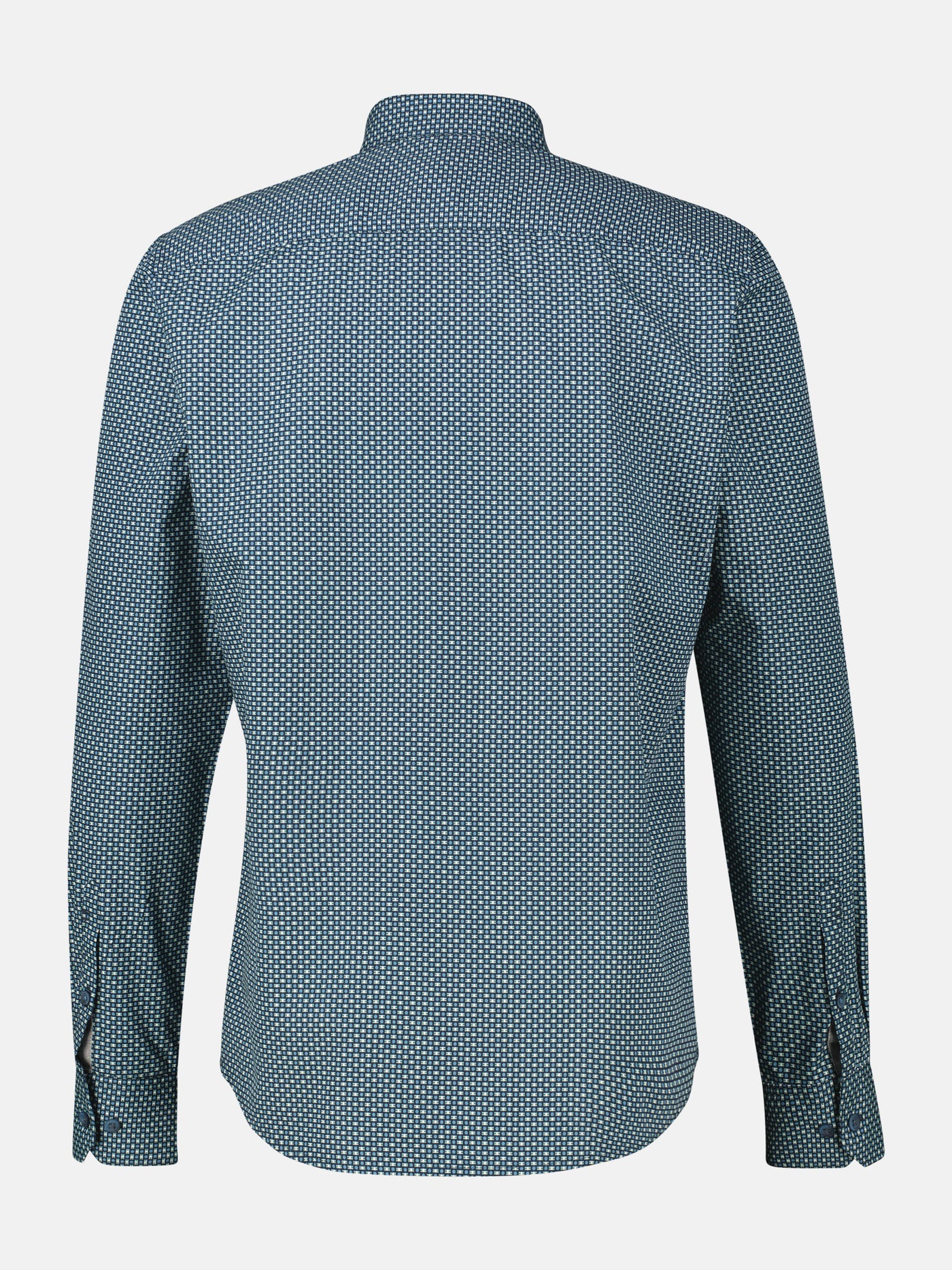 Herrenhemd mit Haifischkragen, dezent gemustert - LERROS