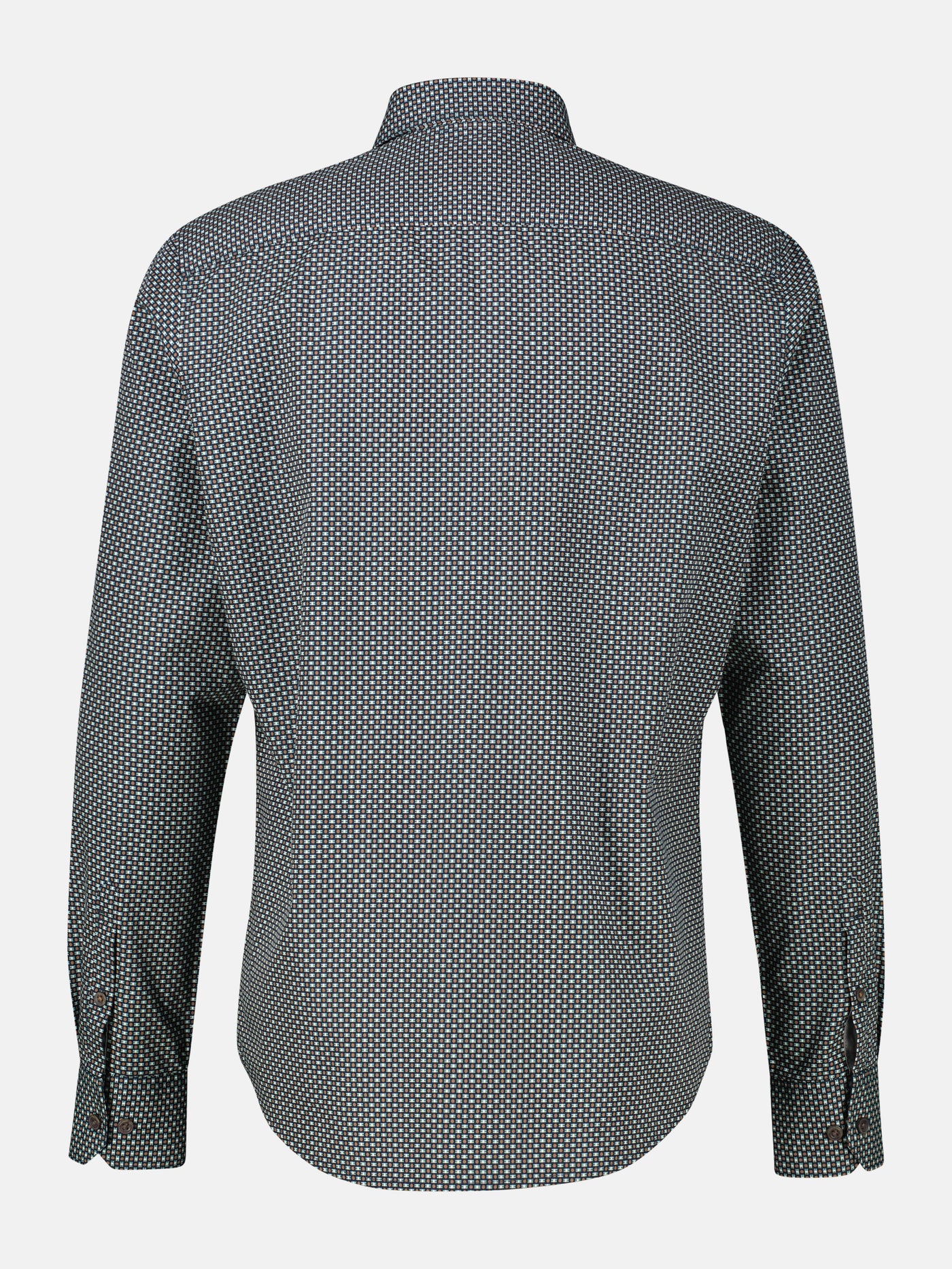 Herrenhemd mit Haifischkragen, dezent gemustert - LERROS