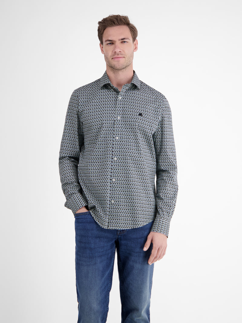 Poplinhemd mit Stretchanteil - LERROS