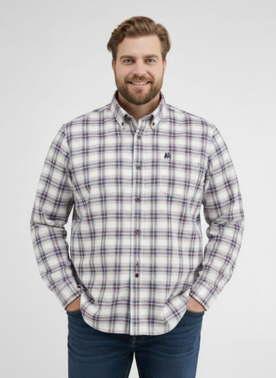 Kariertes Flanellhemd in Übergrössen - LERROS