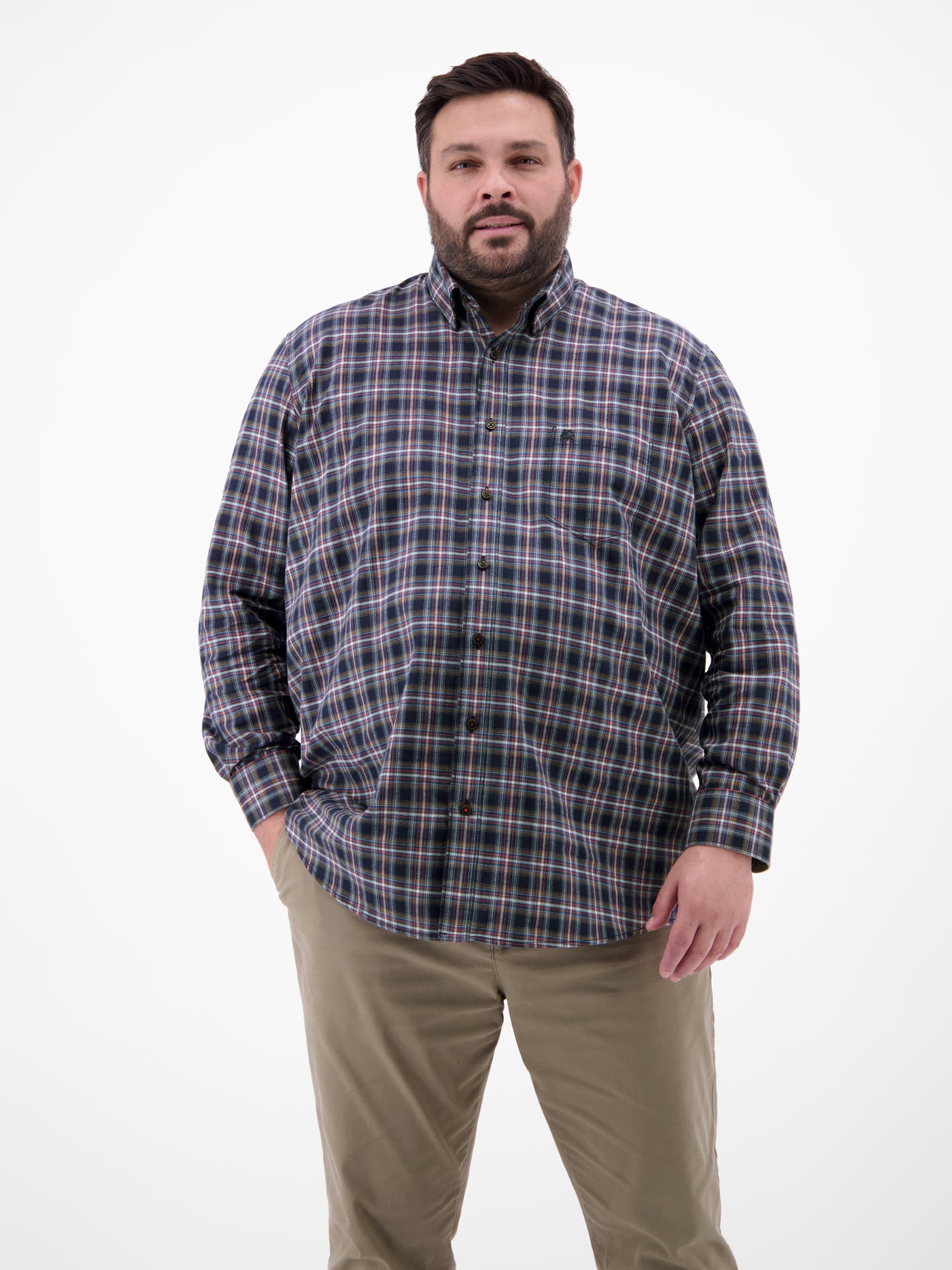 Kariertes Flanellhemd in Übergrössen