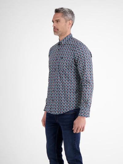 Herren Langarmhemd, modisch gemustert - LERROS