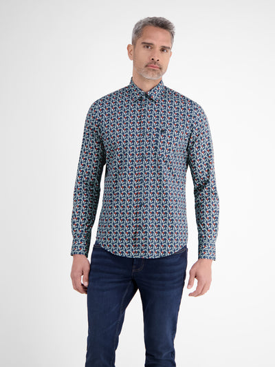 Herren Langarmhemd, modisch gemustert - LERROS