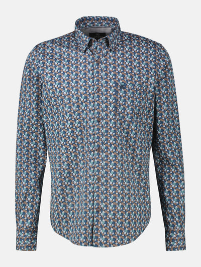 Herren Langarmhemd, modisch gemustert - LERROS