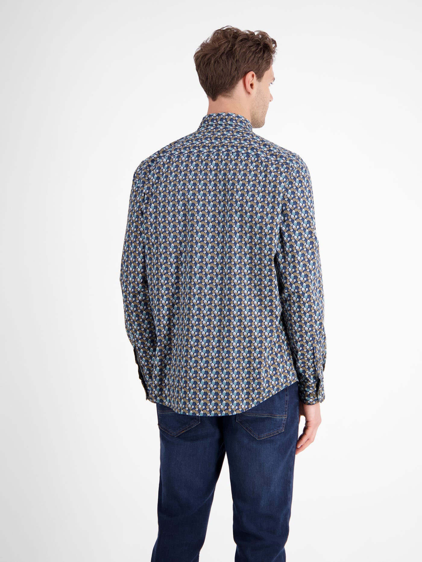 Herren Langarmhemd, modisch gemustert - LERROS