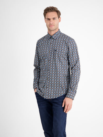 Herren Langarmhemd, modisch gemustert - LERROS