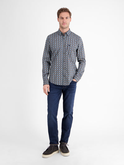 Herren Langarmhemd, modisch gemustert - LERROS