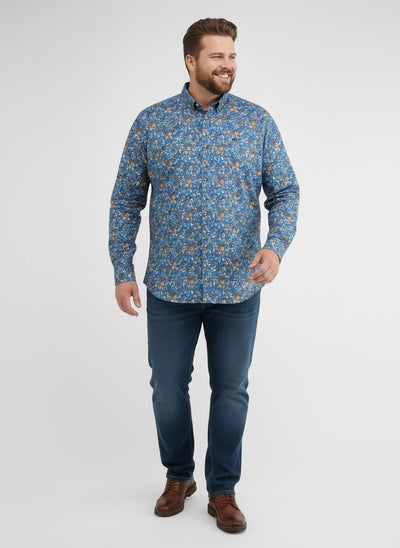 Herrenhemd FLOWERS in Übergrössen - LERROS