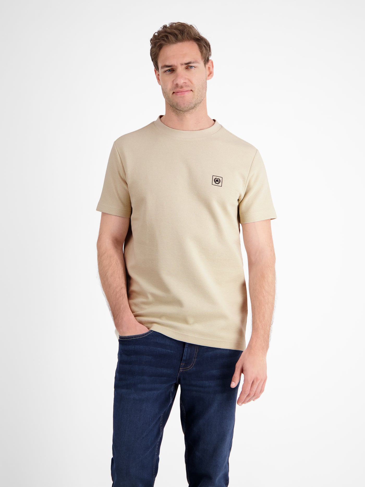 Herren T-Shirt in Strukturqualität - LERROS