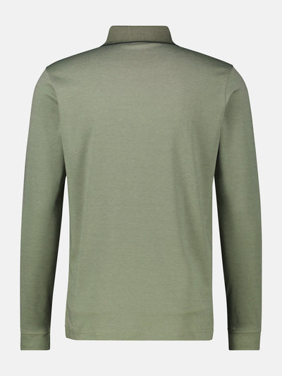 Langarmpolo für Herren in Strukturoptik - LERROS