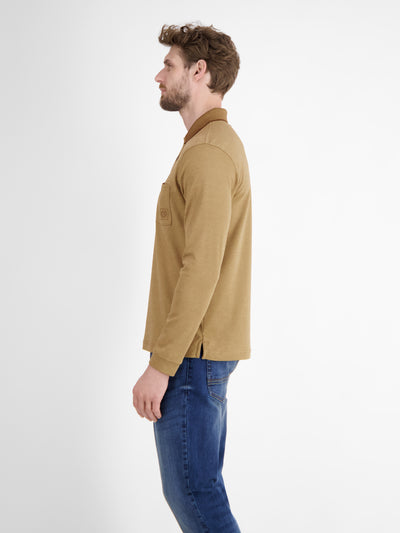 Langarmpolo für Herren in Strukturoptik - LERROS