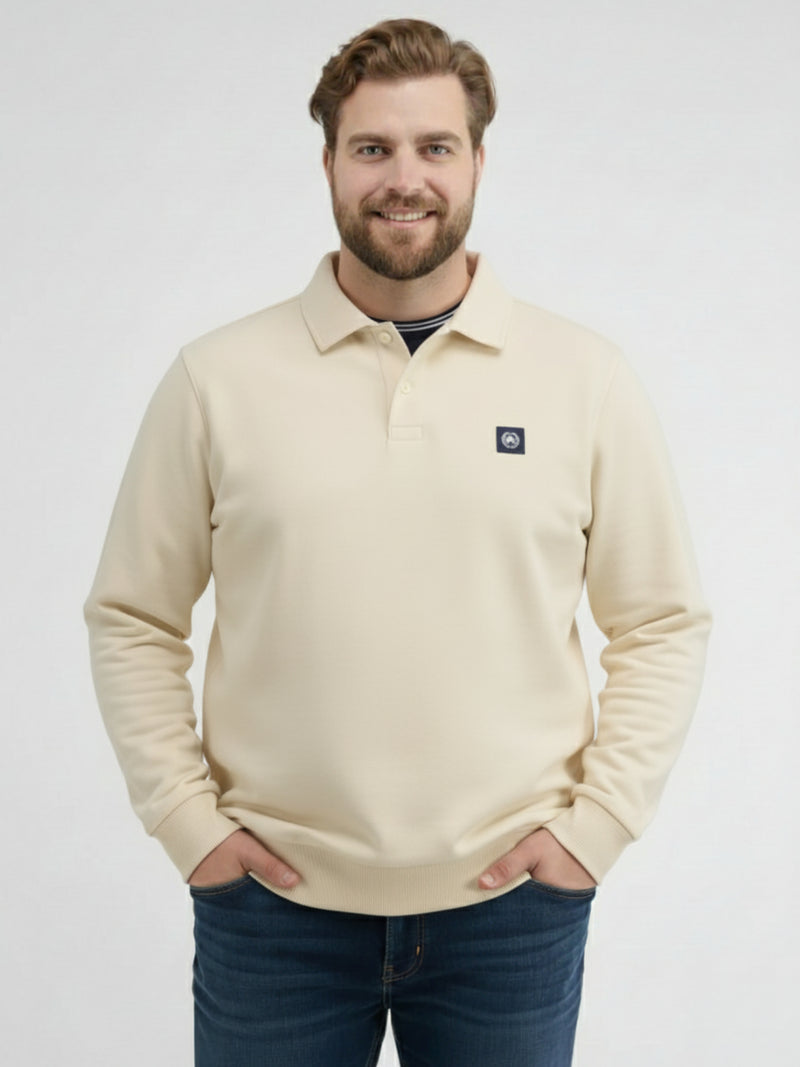 Langarm-Poloshirt in Übergrössen - LERROS