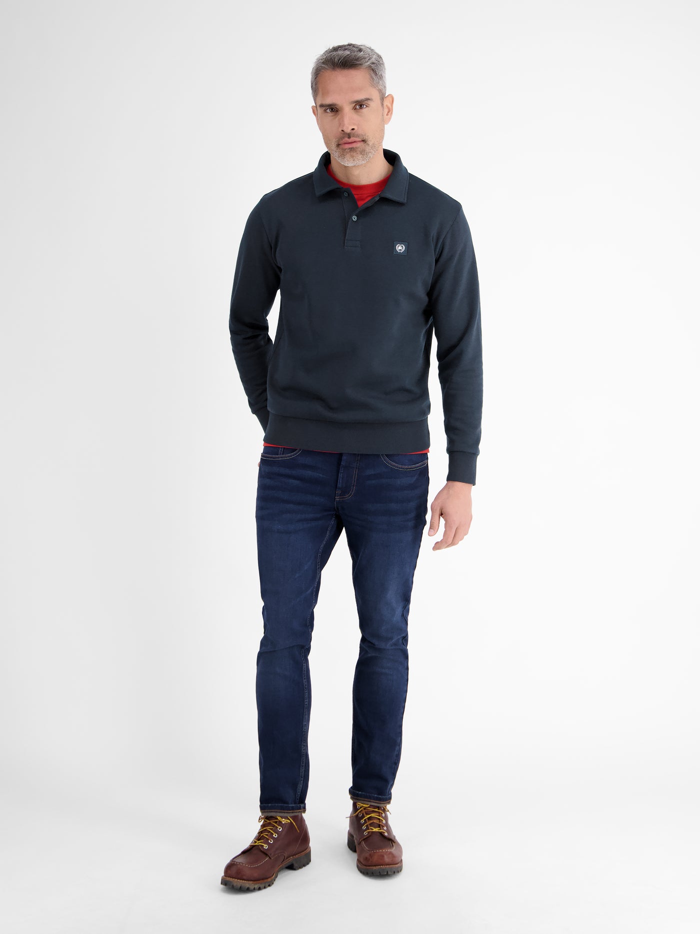 Sweat-Poloshirt für Herren - LERROS