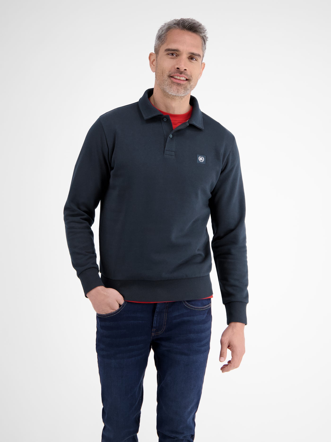 Sweat-Poloshirt für Herren - LERROS
