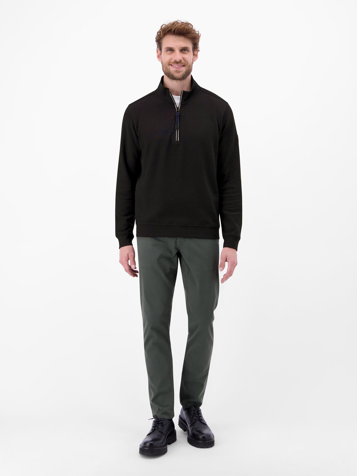 Unifarbener Sweattroyer für Herren - LERROS