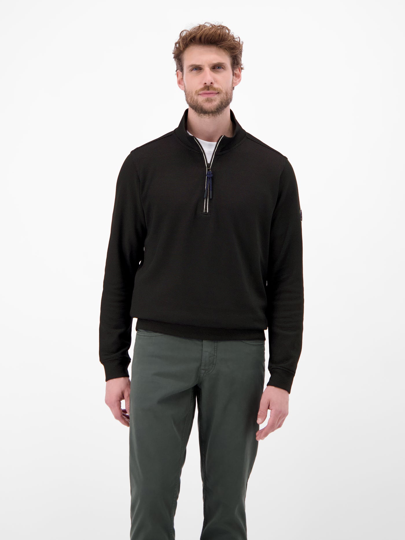 Unifarbener Sweattroyer für Herren - LERROS