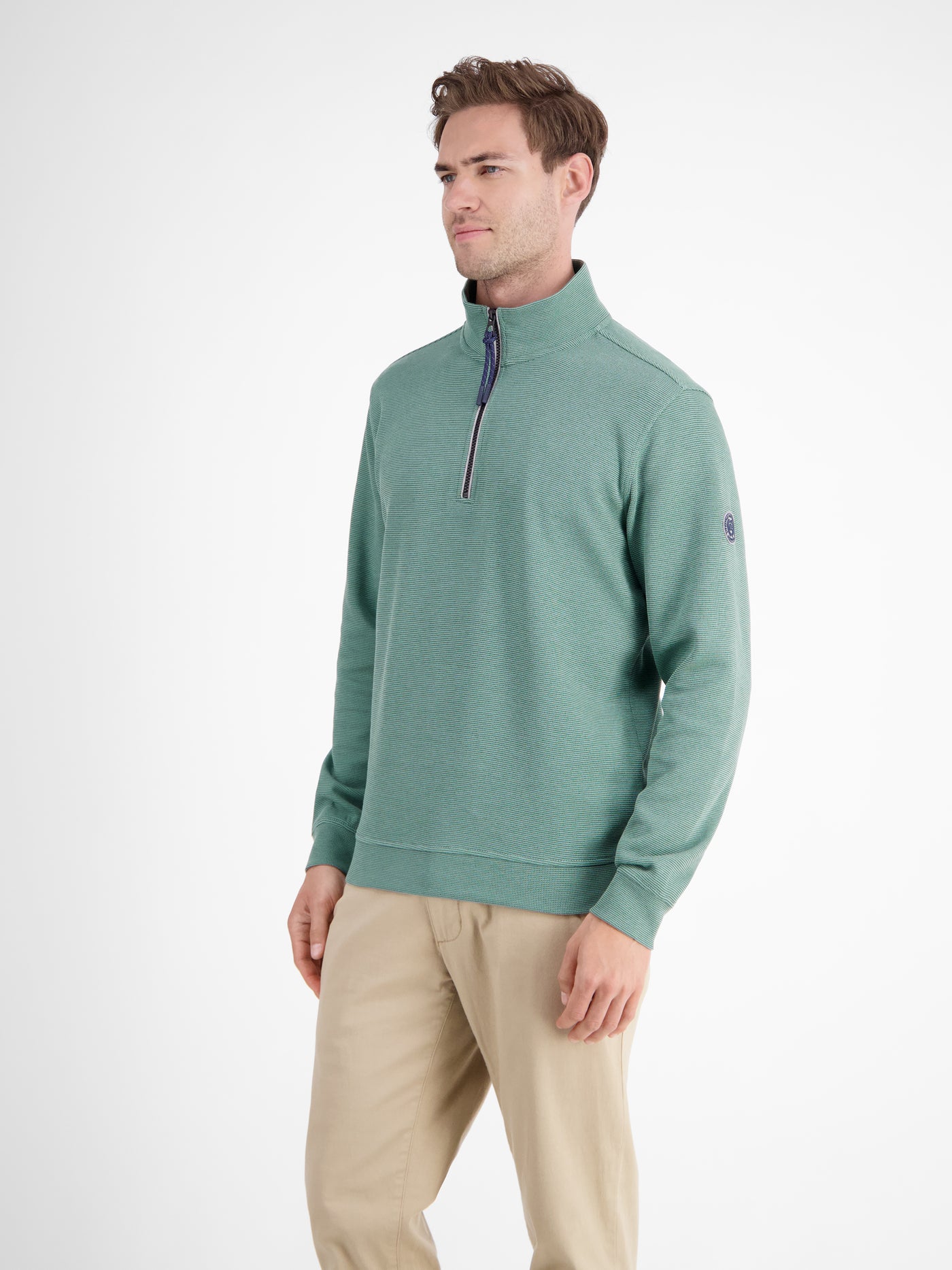 Unifarbener Sweattroyer für Herren - LERROS