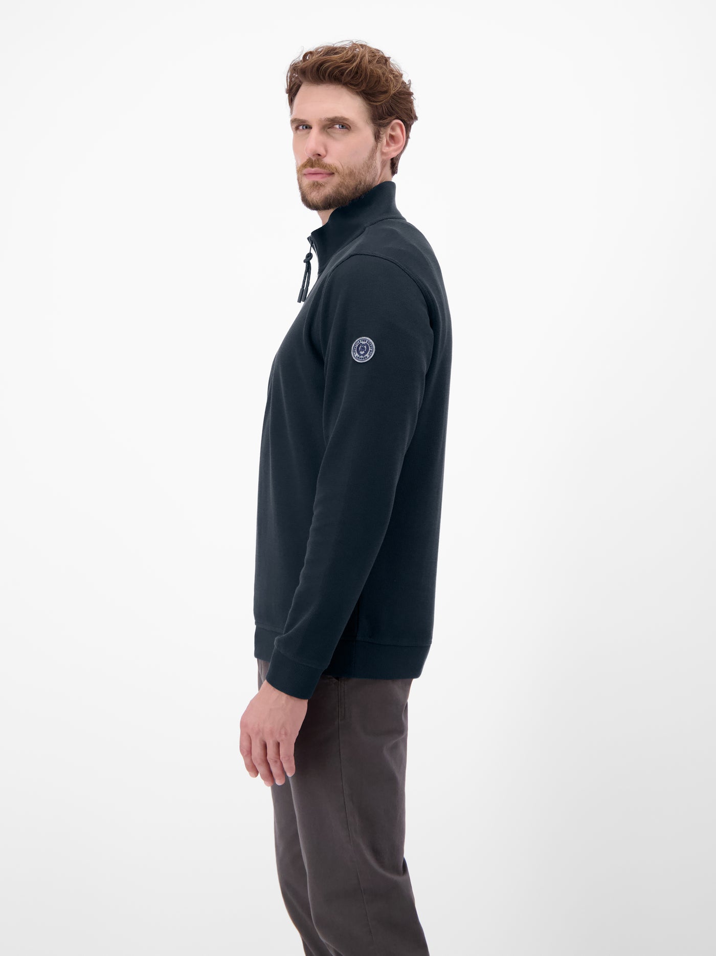 Unifarbener Sweattroyer für Herren - LERROS