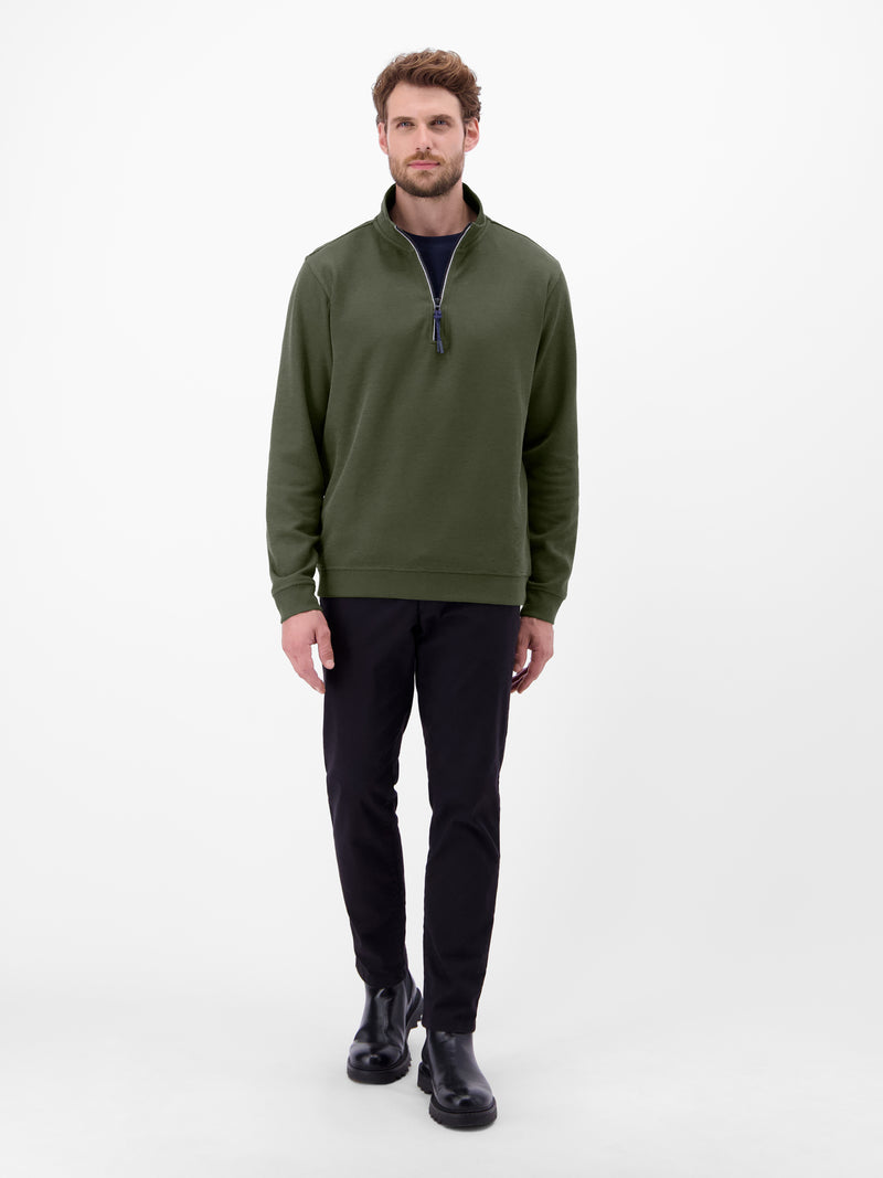 Unifarbener Sweattroyer für Herren - LERROS