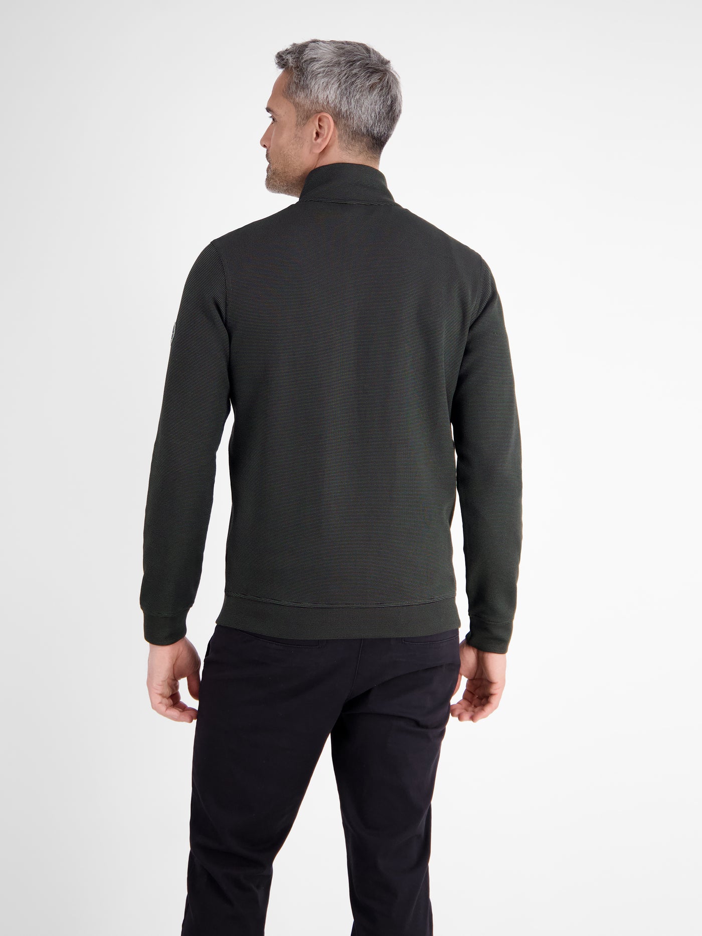 Sweatjacke in weicher Strukturqualität - LERROS