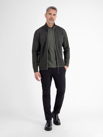 Sweatjacke in weicher Strukturqualität - LERROS