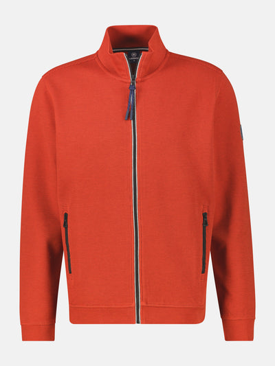 Sweatjacke in weicher Strukturqualität - LERROS