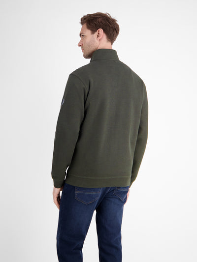 Sweatjacke in weicher Strukturqualität - LERROS