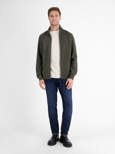 Sweatjacke in weicher Strukturqualität - LERROS