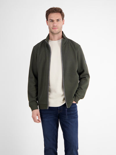 Sweatjacke in weicher Strukturqualität - LERROS