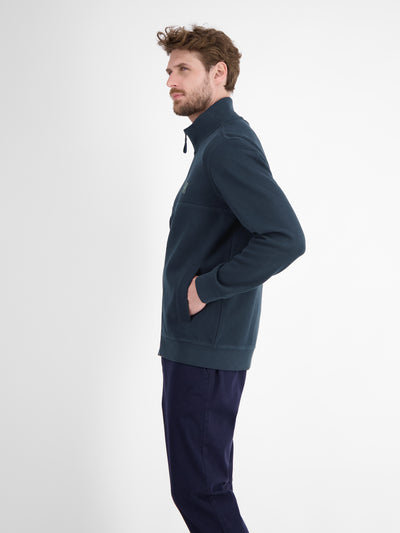 Sweatjacke, sportiv gerippt - LERROS