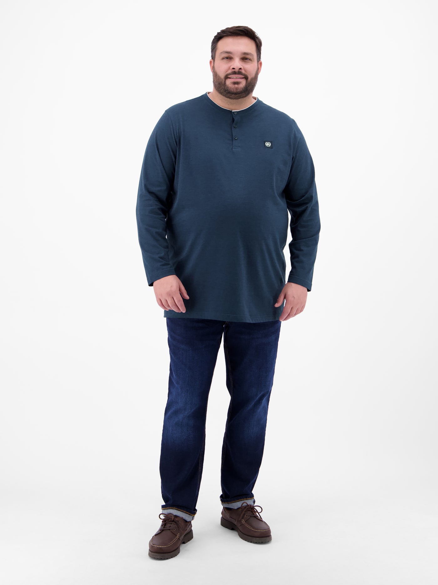 Serafino-Langarmshirt für Herren - LERROS