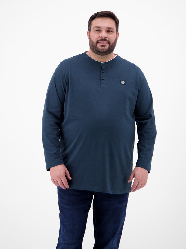 Serafino-Langarmshirt für Herren - LERROS
