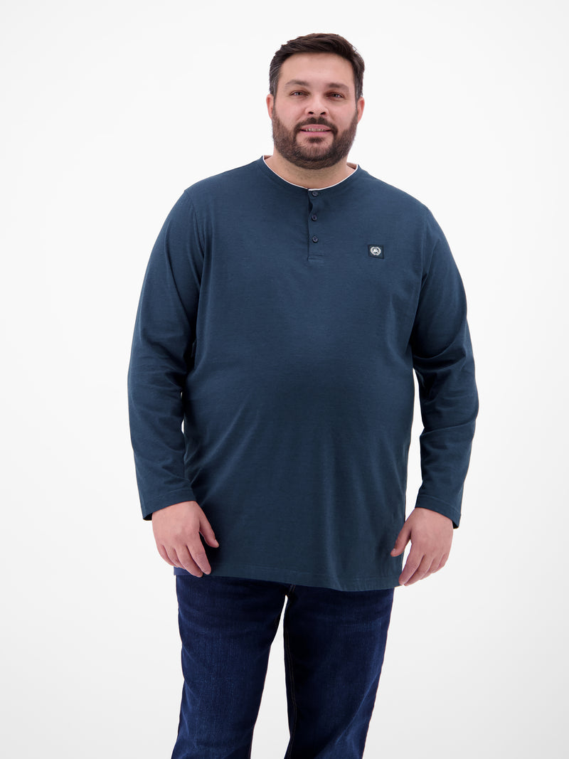 Serafino-Langarmshirt für Herren - LERROS