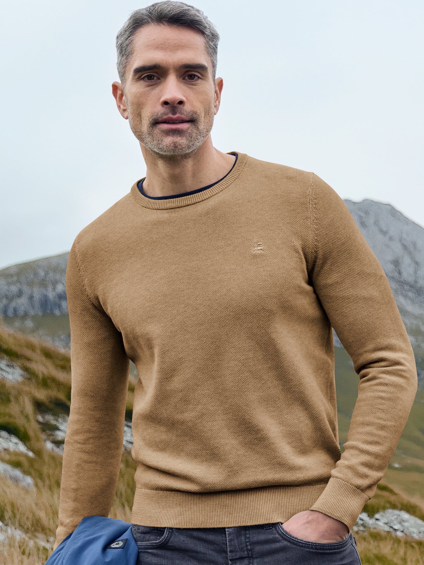 Lightweight men's knitted sweater – LERROS