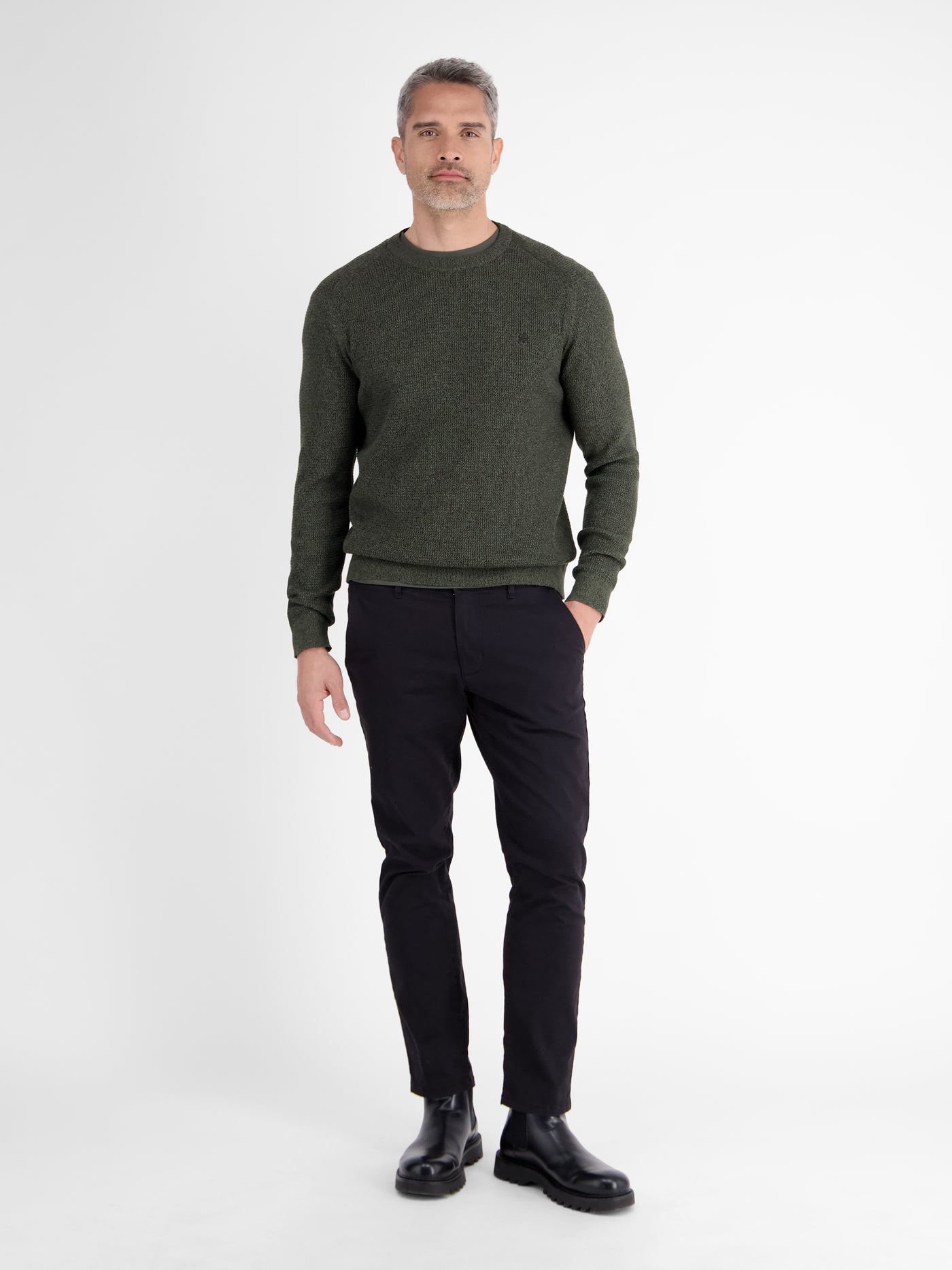 Herren Strickpullover in Strukturqualität - LERROS