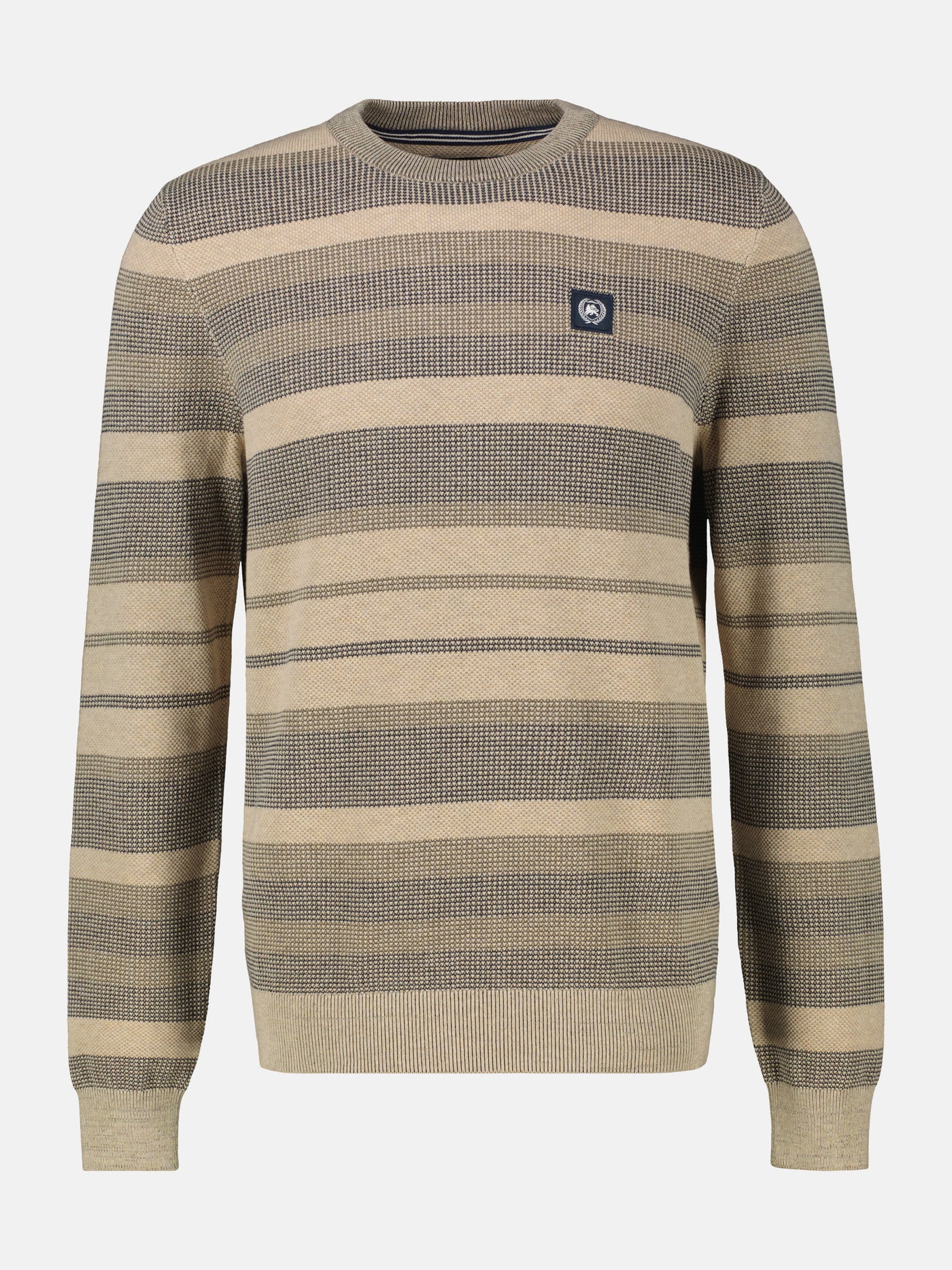 Gestreifter Strickpullover - LERROS