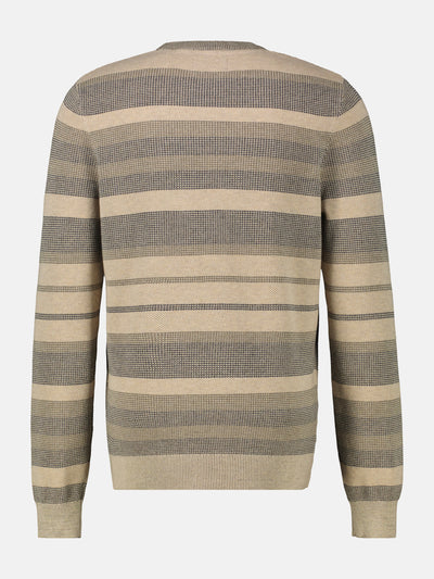 Gestreifter Strickpullover - LERROS
