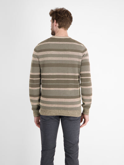 Gestreifter Strickpullover - LERROS