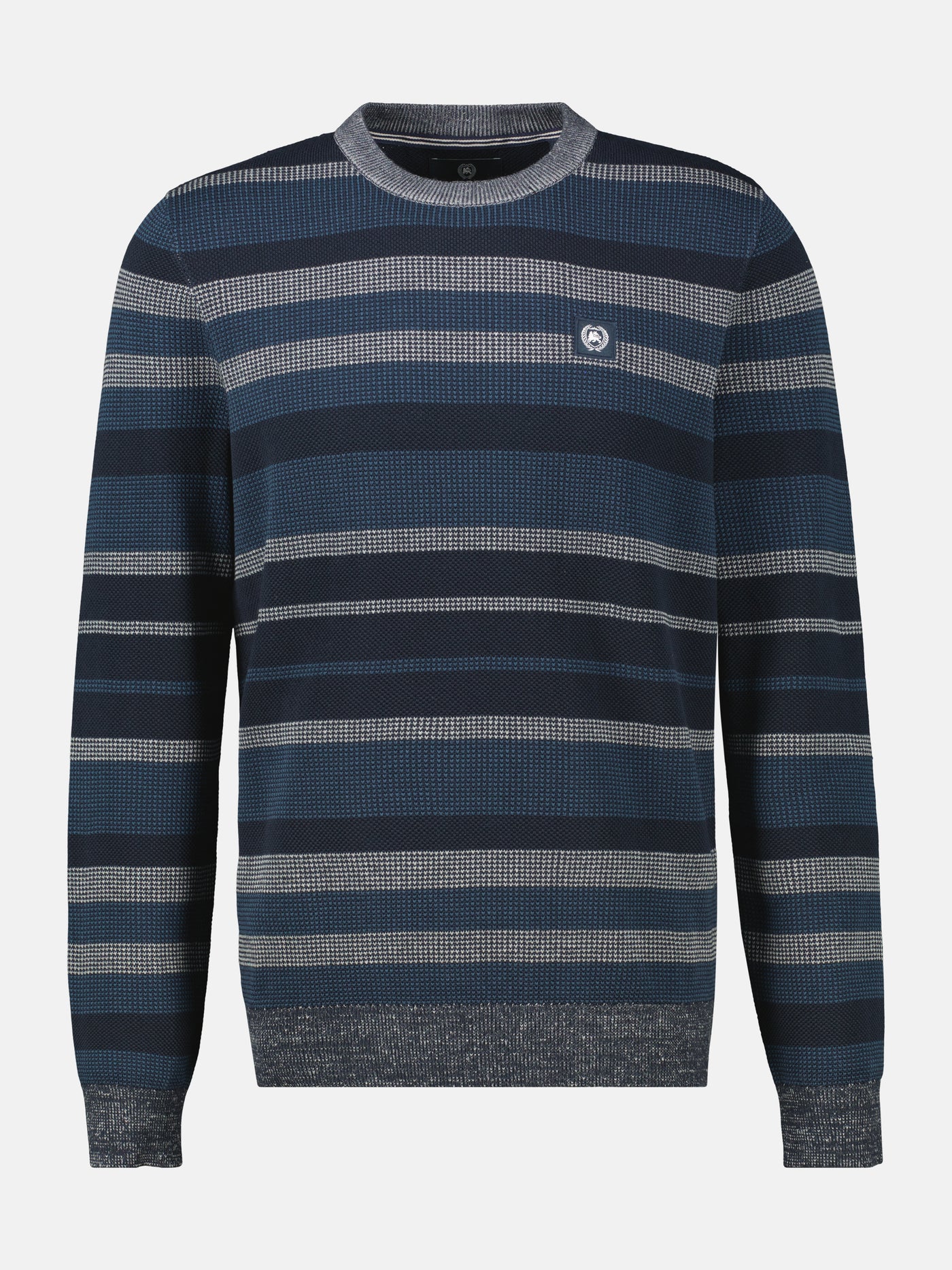 Gestreifter Strickpullover - LERROS