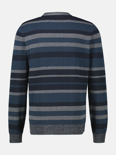 Gestreifter Strickpullover - LERROS