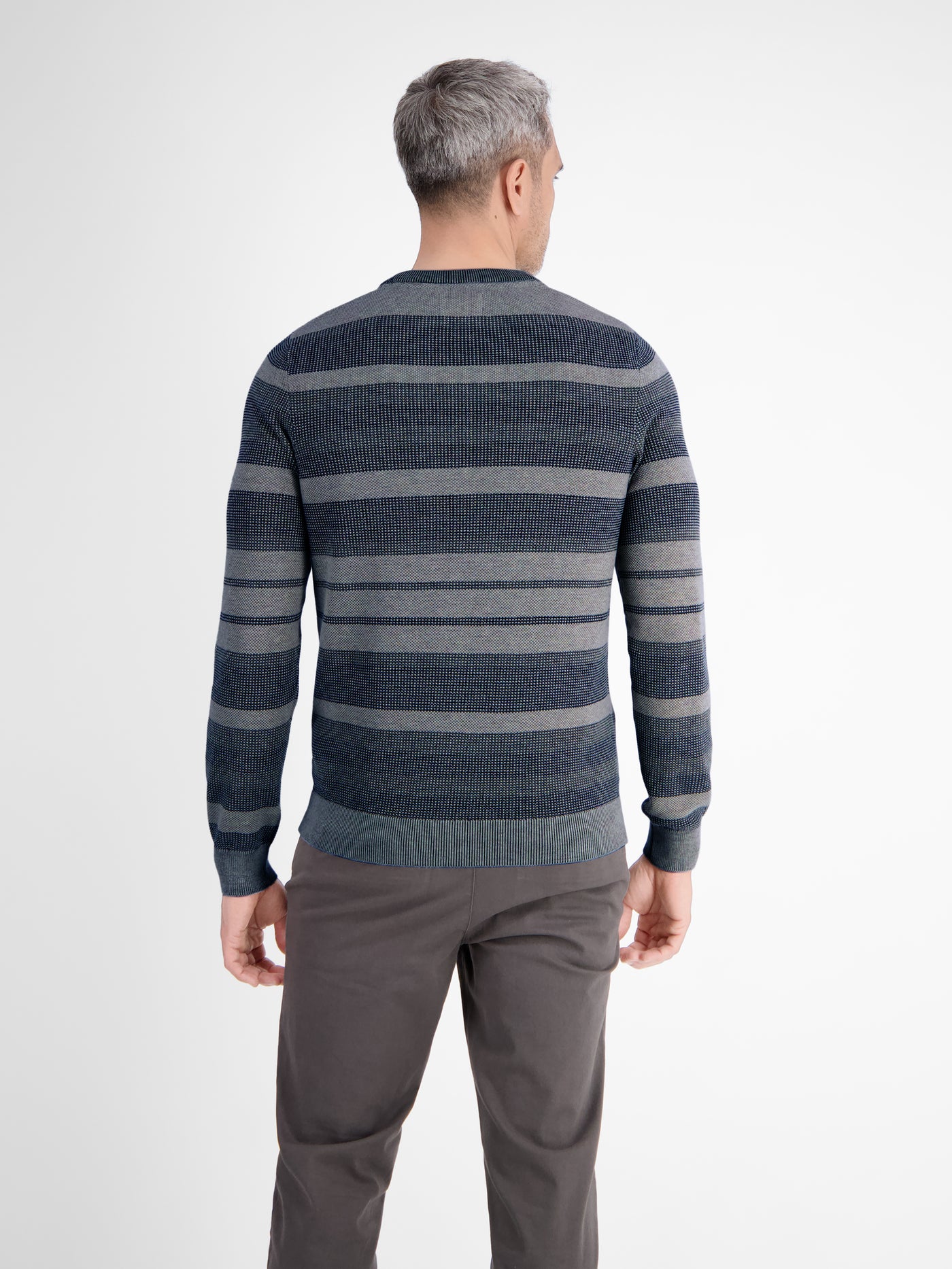 Gestreifter Strickpullover - LERROS