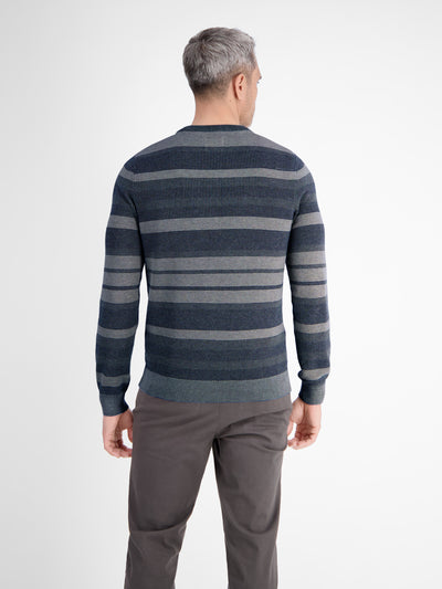 Gestreifter Strickpullover - LERROS
